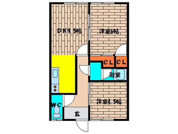 山田マンションの物件間取画像